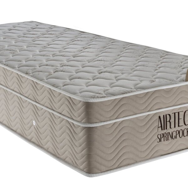 Colchão Solteirão Ortobom Airtech Pocket 108x198x35cm Branco/