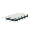 Colchão Solteirão Safira Molas Ensacadas (26x108x198) Azul E