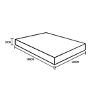 Colchão Solteirão Sp Móveis Molas Ensacadas (20x128x188)