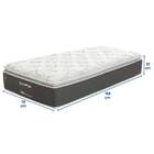 Colchão Solteiro 78x188x30 Safira Prorelax Molas Ensacadas Pi