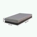 Colchão Solteiro 88 X 188 X 25 Branco E Azul Umaflex Fit Visc