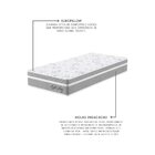 Colchão Solteiro 88x188x24cm Molas Ensacadas Soft New Montreal