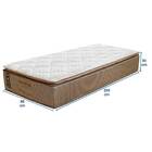 Colchão Solteiro 96x203x30 Brilhante Prorelax Molas Ensacadas