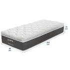 Colchão Solteiro 96x203x32 Esmeralda Prorelax Molas Ensacadas
