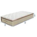 Colchão Solteiro 96x203x34 Safira Prorelax Molas Ensacadas Pi