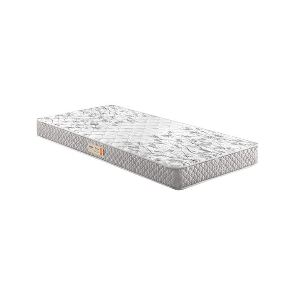 Colchão Solteiro  Espuma D26 Ecoline Bordado 78x188x14cm Cinza