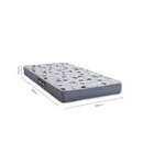 Colchão Solteiro  Espuma D33 Bordado Ult Black 20x88x188cm Ci