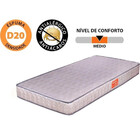 Colchão Solteiro D20 Espuma Certificada Antialérgico Bf Colch