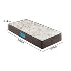 Colchão Solteiro D23 Ecoline 078x188x14cm Ecoflex Marrom