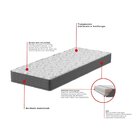 Colchão Solteiro D45 78x188x17 Linha Montreal Grafite