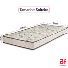 Colchão Solteiro D45  Espuma Certificada 88x188x14cm Bf Colch