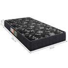 Colchão Solteiro De Espuma D28 Verona (17x78x188) Preto E Flo