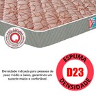 Colchão Solteiro Espuma D23 Sleep Max Castor  88x188x25 Cm