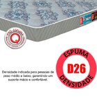 Colchão Solteiro Espuma D26 Sleep Max Castor  88x188x18 Cm