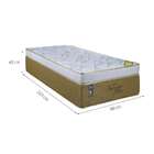 Colchão Solteiro Espuma D26 Vicenza (40x96x203) Marrom