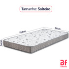 Colchão Solteiro Espuma D28  Certificado 78x188x14cm Bf Colch