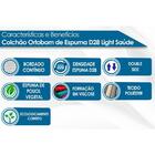 Colchão Solteiro Espuma D28  Light Saúde (88x188x14) - Ortobom