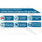 Colchão Solteiro Espuma D28  Light Saúde (88x188x14) - Ortobom