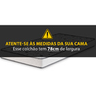 Colchão Solteiro Espuma D33 Certificada 78x188x14cm BF Colchõ