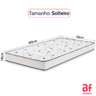 Colchão Solteiro Espuma D33 Certificada 78x188x14cm BF Colchõ