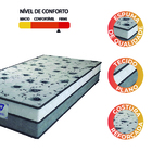 Colchão Solteiro Espuma D33 Fort 88x188x21cm Cinza/branco Gaz