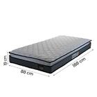 Colchão Solteiro Espuma D33 Pillow Top Millenium 88x188x19cm