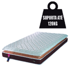 Colchão Solteiro Espuma D33 Pillow Top Nobre 88x188x22cm Hell