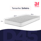 Colchão Solteiro Espuma D45 A Vácuo  Certificada 88x188x17cm