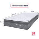 Colchão Solteiro Espuma D45 Extra Firme  Antialérgico Certifi