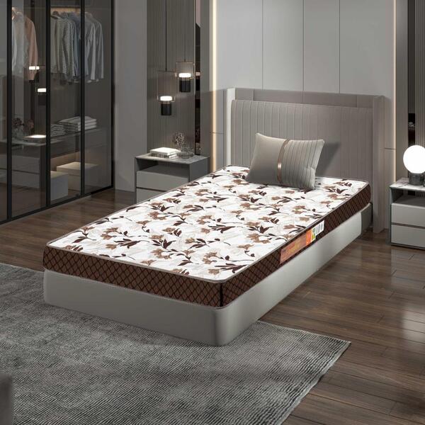 Colchão Solteiro Espuma Marrom 88 X 188 X 12 Polar