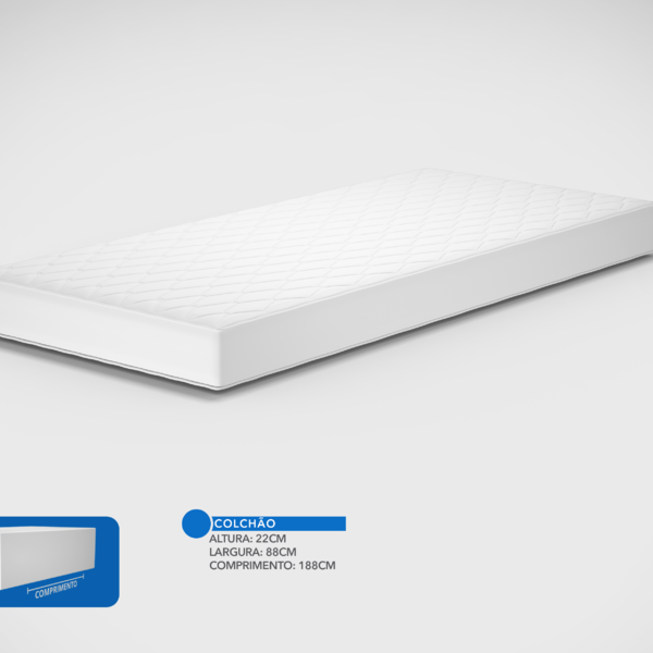 Colchão Solteiro Espuma Pelmex Active Premium Multi Firme Nt