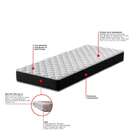 Colchão Solteiro Howie Espuma D33 (17x78x188) Preto E Branco