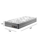 Colchão Solteiro Icea New Molas Ensacadas Prisma 28x 188x 88