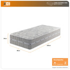 Colchão Solteiro King Alabama Molas Ensacadas 96x203x32cm