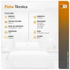 Colchão Solteiro King Charleston Espuma D28 Bordado 96x203x20