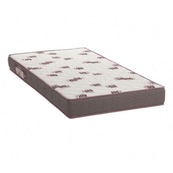 Colchão Solteiro Light Com Espuma D28 (14x78x188) Bordô