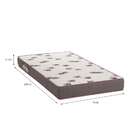 Colchão Solteiro Light Com Espuma D28 (14x78x188) Bordô