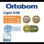 Colchão Solteiro Light D28 Marrom E Bordô 14x88x188 Ortobom