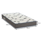 Colchão Solteiro Light D33 Cinza 14x78x188 Ortobom