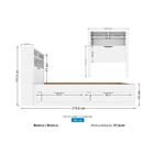 Colchão Solteiro Light D33 Ortobom + Cama Invicta C/ 2 Gaveta