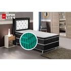 Colchão Solteiro Magnético Massageador Preto 30cm