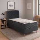 Colchão Solteiro Milão + Box + Cabeceira 88x200x65