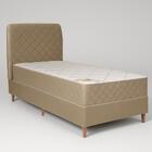 Colchão Solteiro Milão + Box + Cabeceira 88x200x65