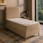 Colchão Solteiro Milão + Box + Cabeceira 88x200x65