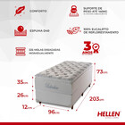 Colchão Solteiro Mola Belvedere Top Hellen
