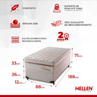 Colchão Solteiro Mola Montana Master Hellen