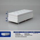 Colchão Solteiro Molas Bonnel Palace 88x188x24 Prodormir Bran