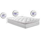 Colchão Solteiro Molas Ensacadas 88x188 Cama Inbox Confort Sn