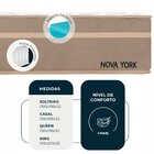 Colchão Solteiro Molas Ensacadas 88x188x32cm New York Mannes