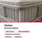 Colchão Solteiro Molas Ensacadas com Pillow Top Extra Confort